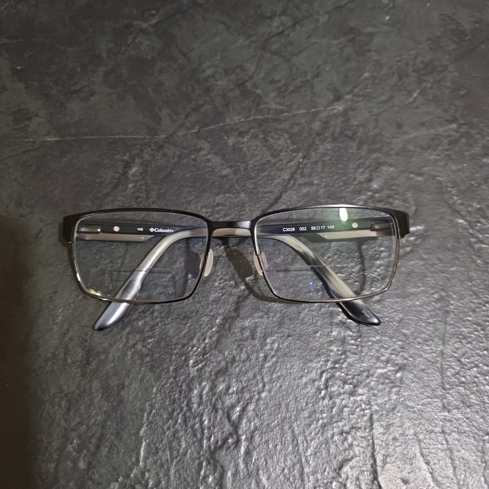 COLUMBIA C3026 002 BLACK GREY AUTHENTIC EYEGLASSES 56-17 145 CE FRAMES